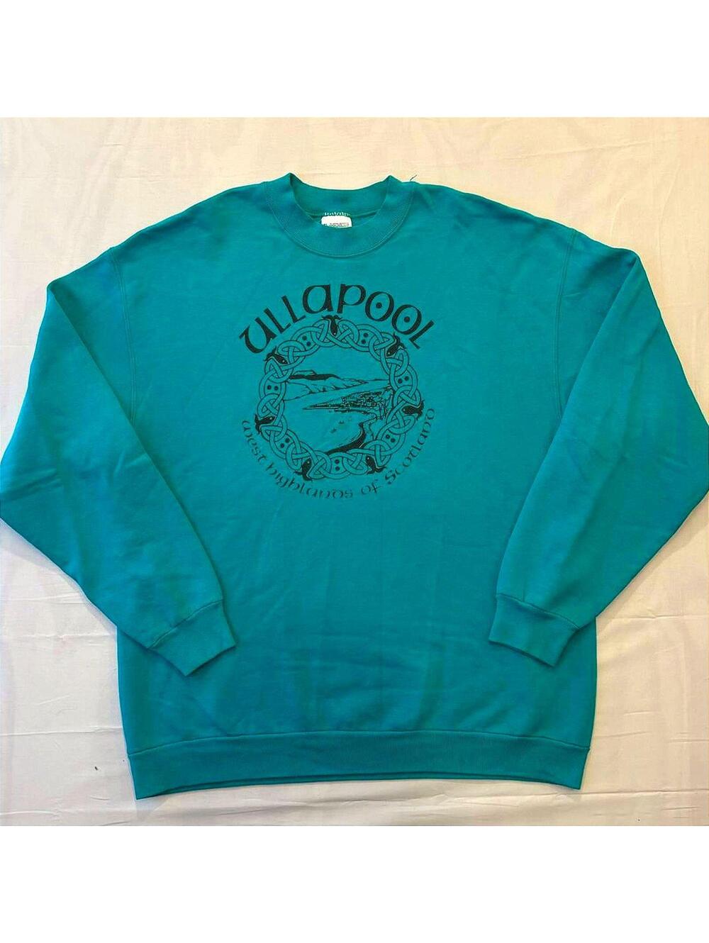 Vintage 80s Ullapool Scotland Celtic Knotwork Screen Stars Sweats Sweatshirt XL